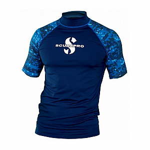 Męska koszulka z lycry Scubapro RASHGUARD AEGEAN UPF50, krótki rękaw