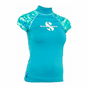 Damska koszulka z lycry Scubapro RASHGUARD CARIBBEAN UPF50, krótki ręk,