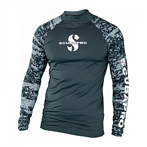 Męska koszulka z lycry Scubapro RASHGUARD GRAPHITE UPF50, długi rękaw