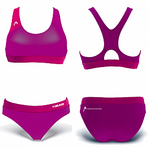 Kostium kąpielowy damski Head VOLLEY BIKINI różowy - DE30