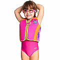 Dziecięca kamizelka pływacka Zoggs SEA UNICORN SWIMSURE JACKET PINK