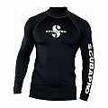 Męska koszulka z lycry Scubapro RASHGUARD BLACK UPF50, długi rękaw