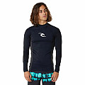 Męski T-shirt RIP CURL WAVES z lycry, długi rękaw