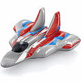 Leżak dmuchany Bestway 41443 GALAXY GLIDER Fighter 136 x 135 cm szary