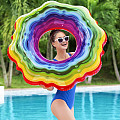 Dmuchany pierścień Bestway 36163 RAINBOW RIBBON TUBE JELLY 115 cm czerwony