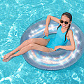 Dmuchany pierścionek Bestway 36240 IRIDESCENT SWIM RING 107 cm perła